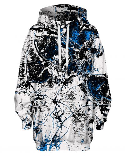 Hoodies Oversize Marble White