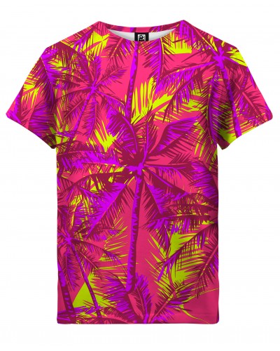 T-Shirt Neon Palms Pink