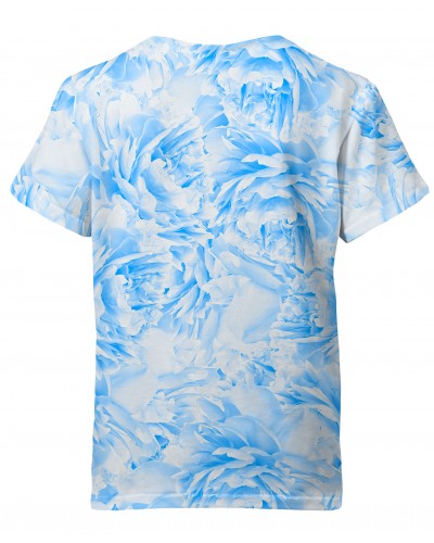 T-Shirt Peonies Blue