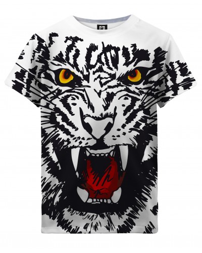 T-shirt White Tiger