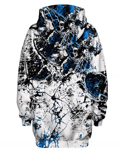 Hoodies Oversize Marble White