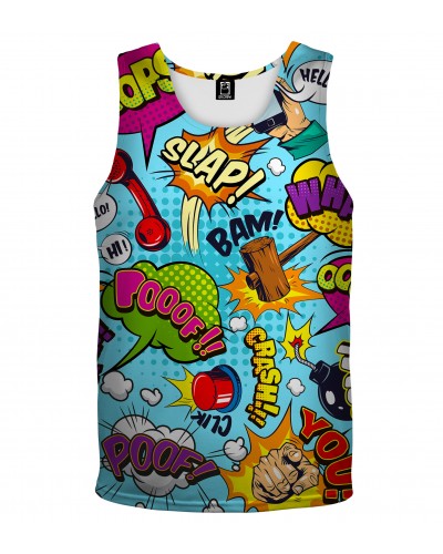 Tank Top Comic Blue