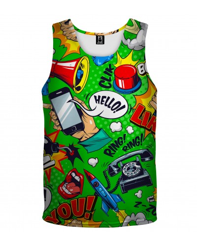 Tank Top Comic Green