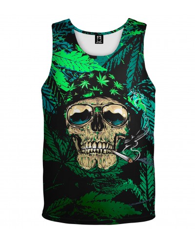 Bokserka Rasta Skull Green