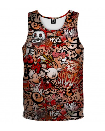 Tank Top Graffiti Skull