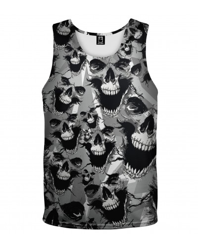 Tank Top Skull Gray