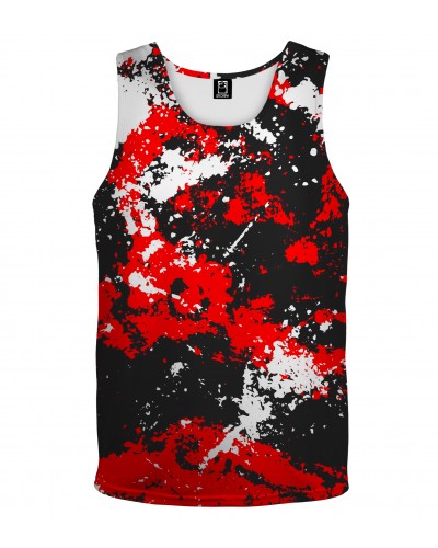 Tank Top Marble Black Red