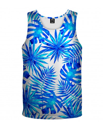 Tank Top Blue Summer Palm