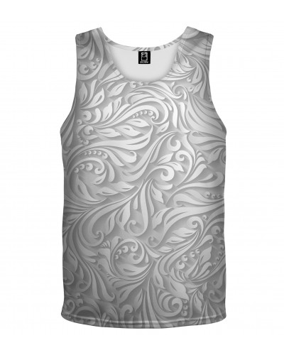 Tank Top White Paisley