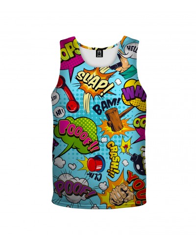 Tank Top Comic Blue