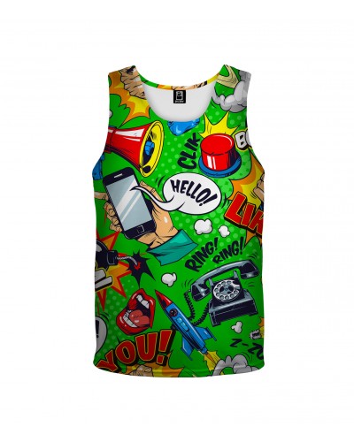 Tank Top Comic Green