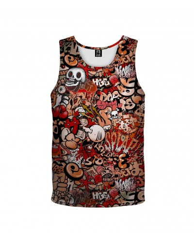 Tank Top Graffiti Skull