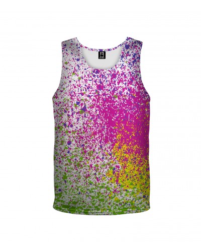 Tank Top Splatter White