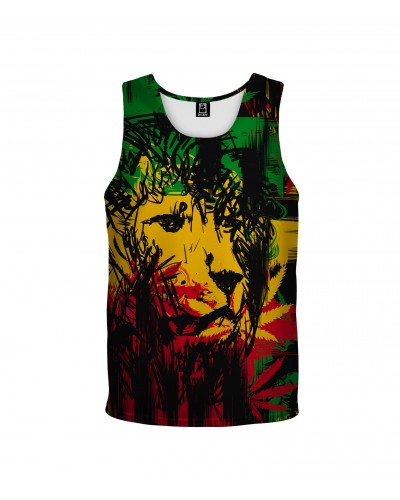 Tank Top Rasta Lion