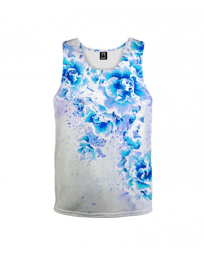 Tank Top Beautifull Flowers Blue