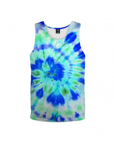 Tank Top Tie Die Green