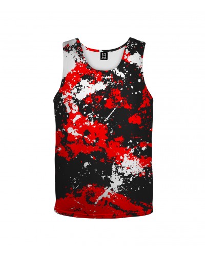 Tank Top Marble Black Red