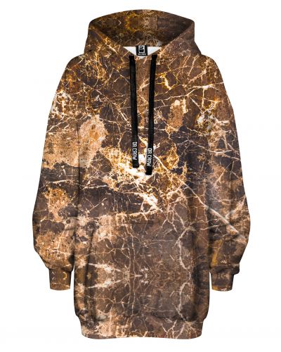 Hoodies Oversize Marble Brown