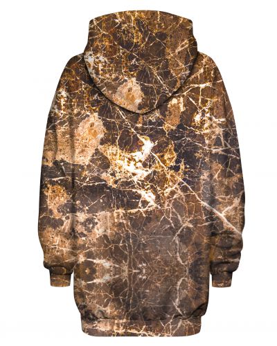 Hoodies Oversize Marble Brown