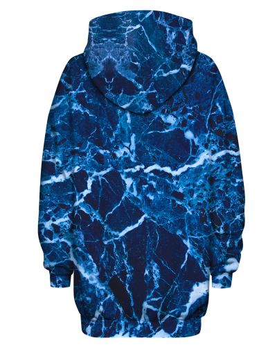 Hoodies Oversize Marble Blue