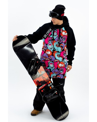 Snowboard hoodie Colorful Monsters