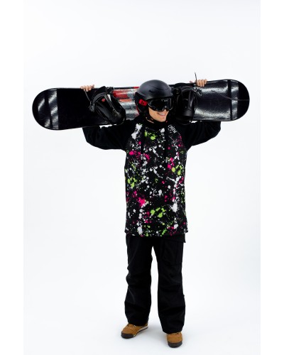 Snowboard hoodie Paint Drop