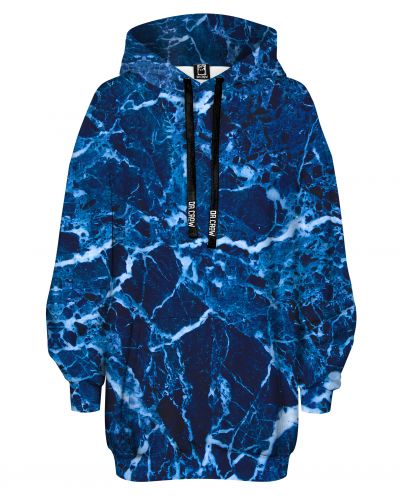 Hoodies Oversize Marble Blue