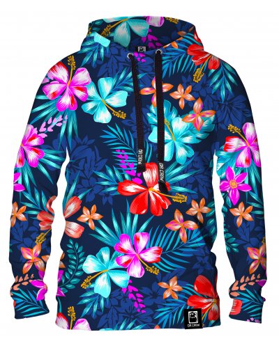 Hoodie with the hood Colorful Flowers