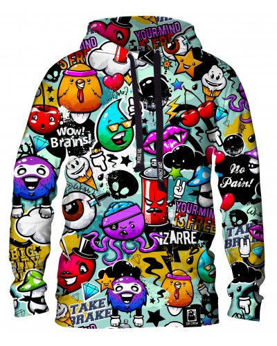 Hoodie with the hood Graffiti Bizarre