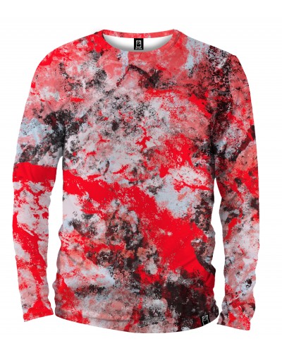 Long Sleeve Marble Red