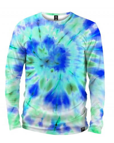 Long Sleeve Tie Die Green