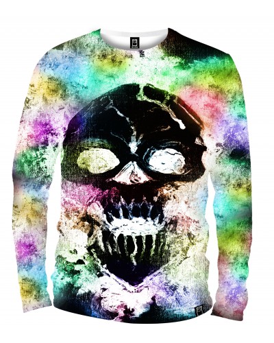 Long Sleeve Neon Skull