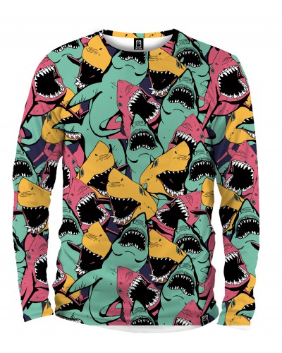 Long Sleeve Angry Sharks