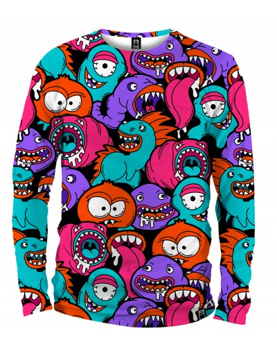 Long Sleeve Colorful Monsters