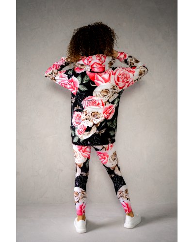 Leggings Skull in Roses