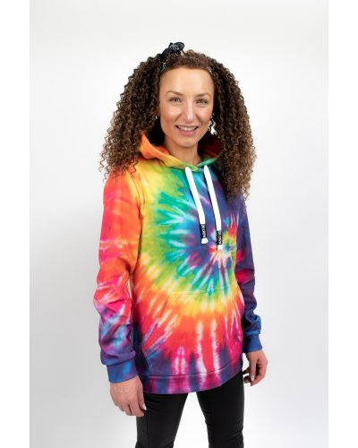 Hoodie with the hood Tie Die