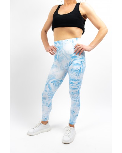 Leggings Peonies Blue