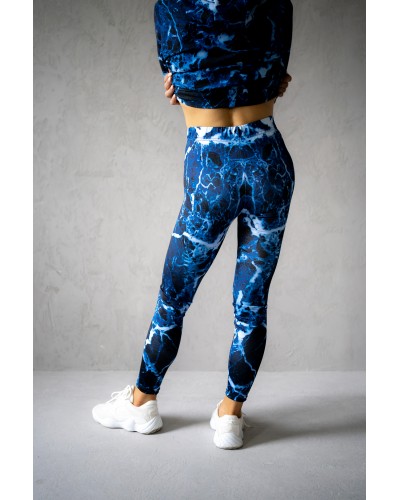 Leggings Marble Blue