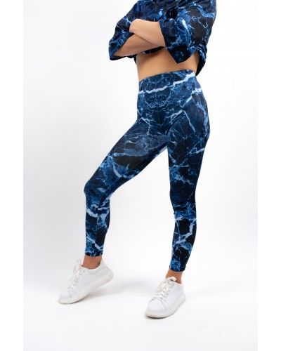 Leggings Marble Blue