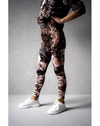 Leggings Marble Brown