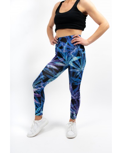 Leggings Hemp Blue