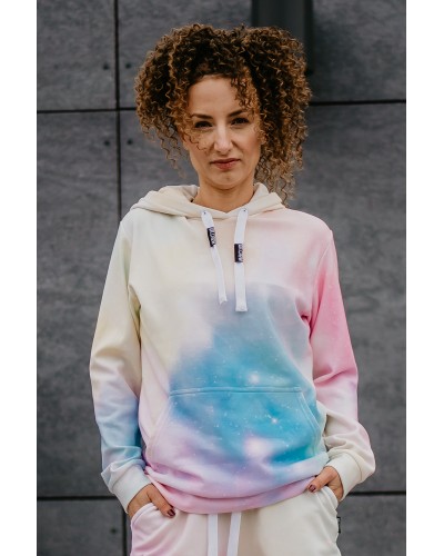 Hoodie with the hood Abstract Pastels