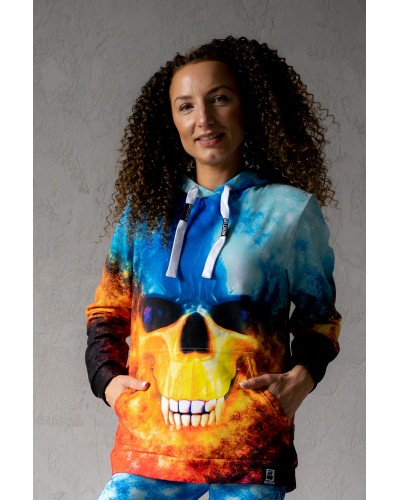 Bluza z kapturem Vampire Skull