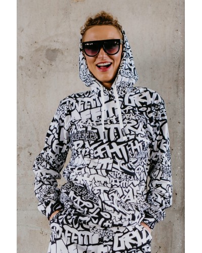 Hoodie zip Graffiti WB