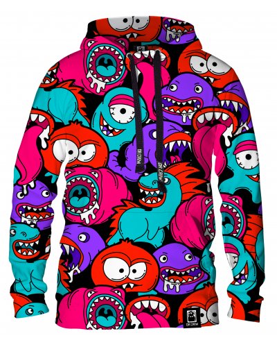 Hoodie with the hood Colorful Monsters