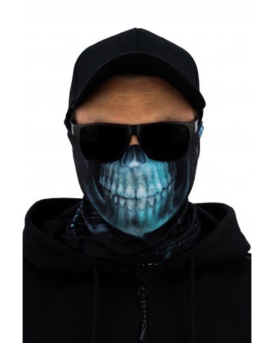 Chimneys Gothic Skull Blue