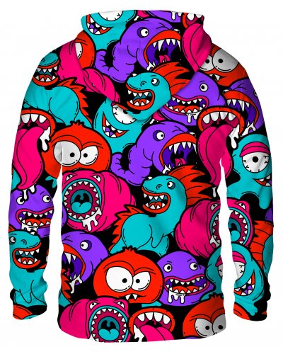 Hoodie with the hood Colorful Monsters