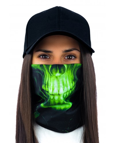 Chimneys Gothic Skull Green