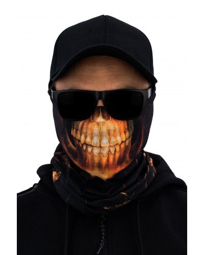 Chimneys Gothic Skull Orange