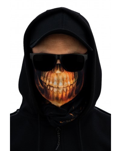 Chimneys Gothic Skull Orange